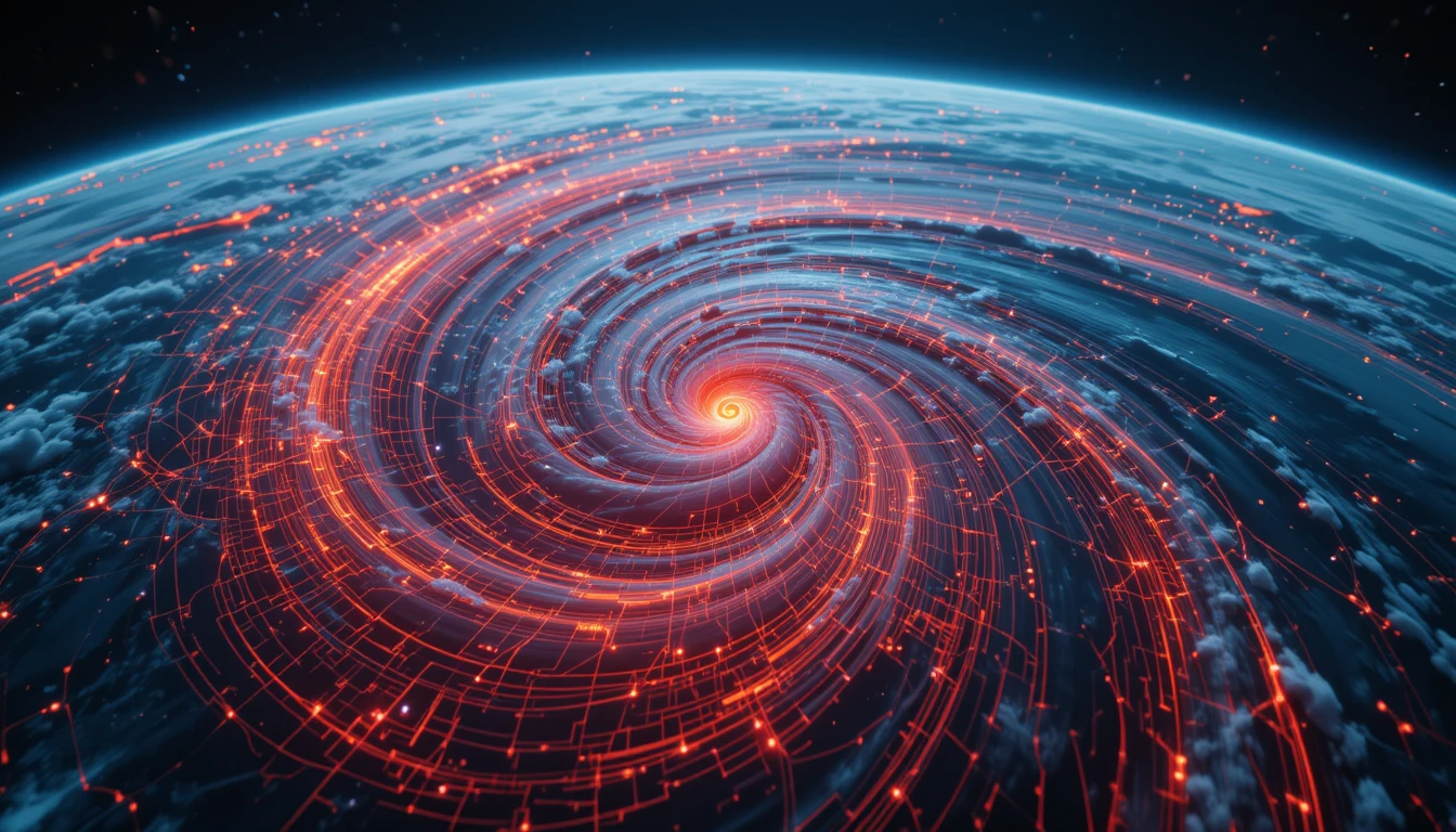 Hurricane forecasting technology with satellites.(Source chatgpt.com)